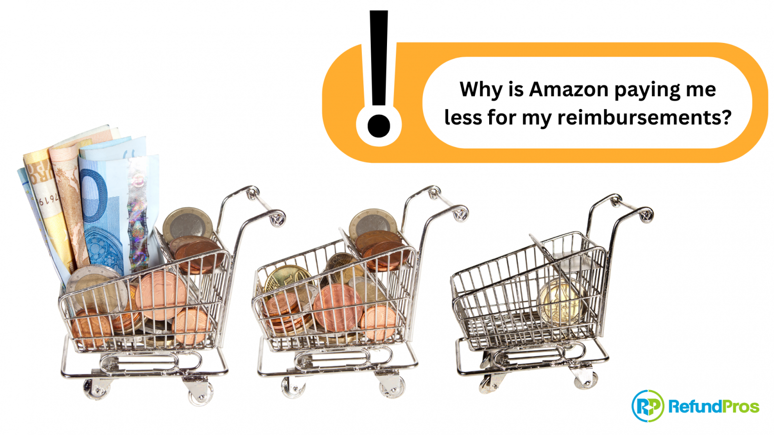 Amazon paying less for a reimbursement.