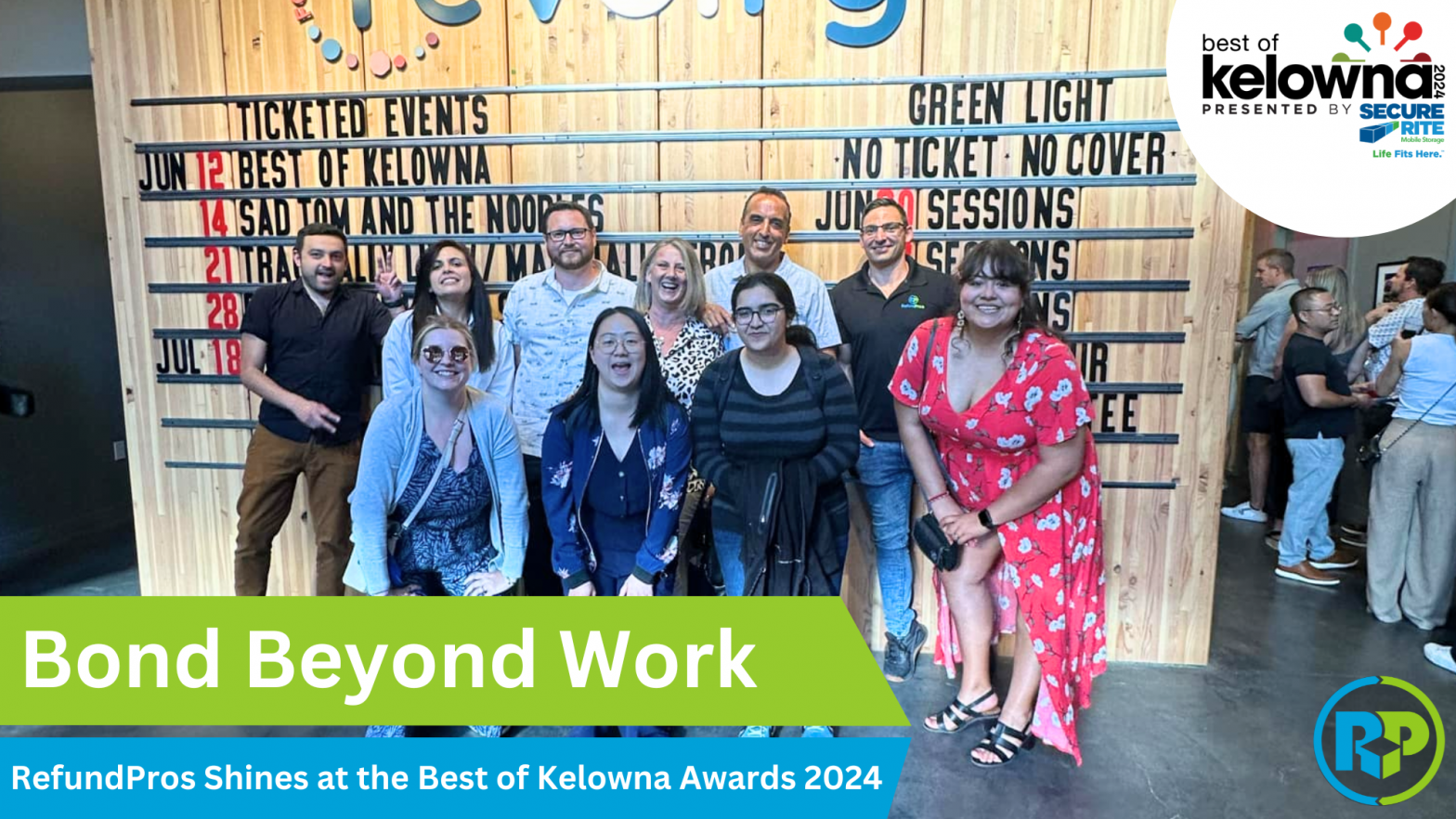 Some of the team members of RefundPros, the best Amazon and Carrier Auditing company, celebrated the awards of Best of Kelowna 2024.